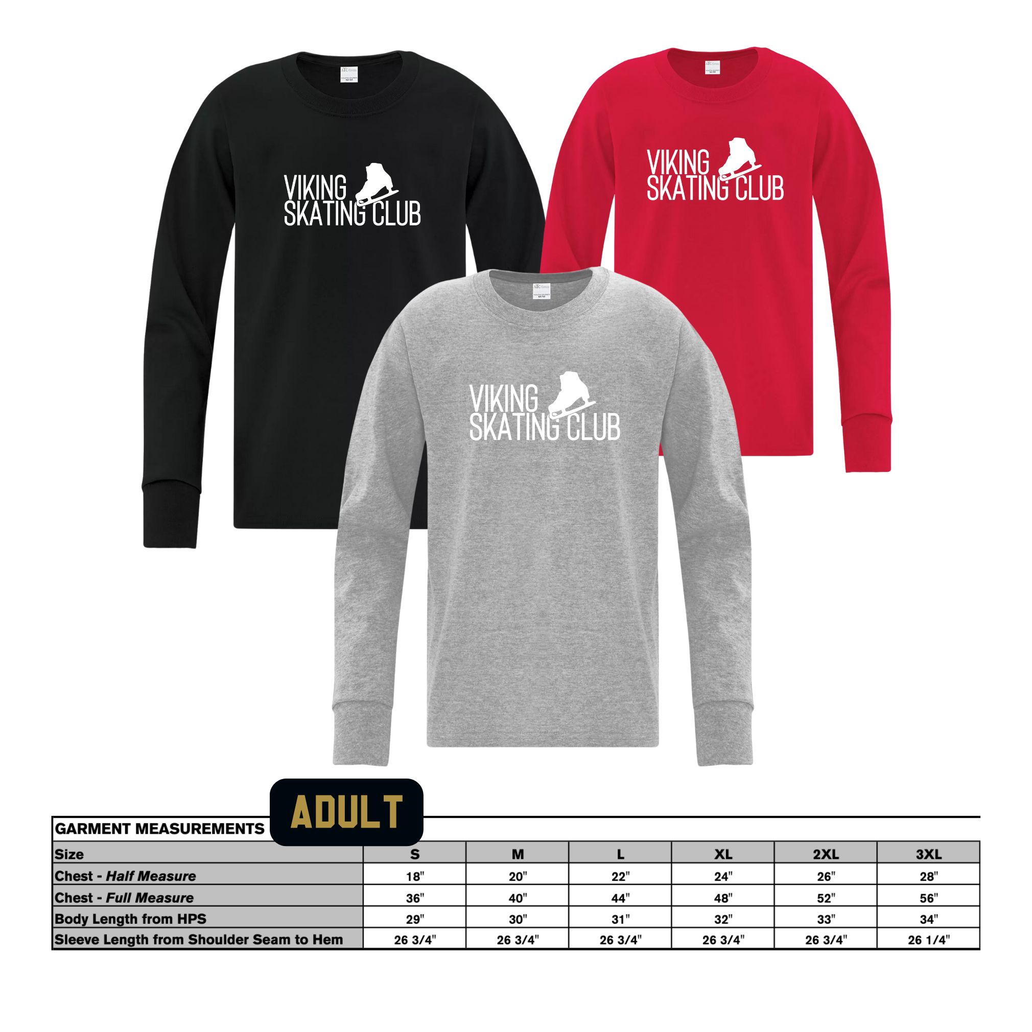 Adult Logo Long Sleeve Tshirt