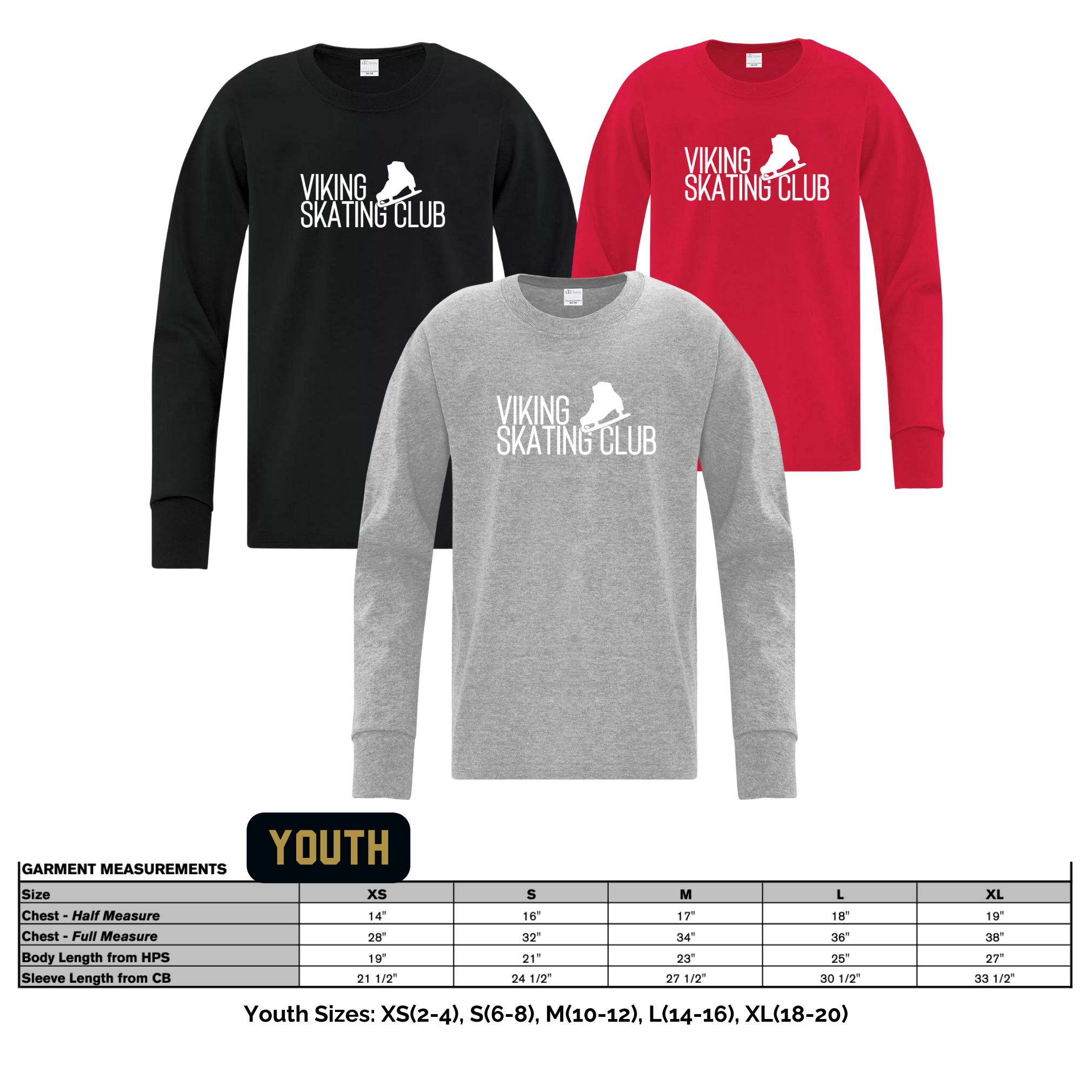 Youth Logo Long Sleeve Tshirt