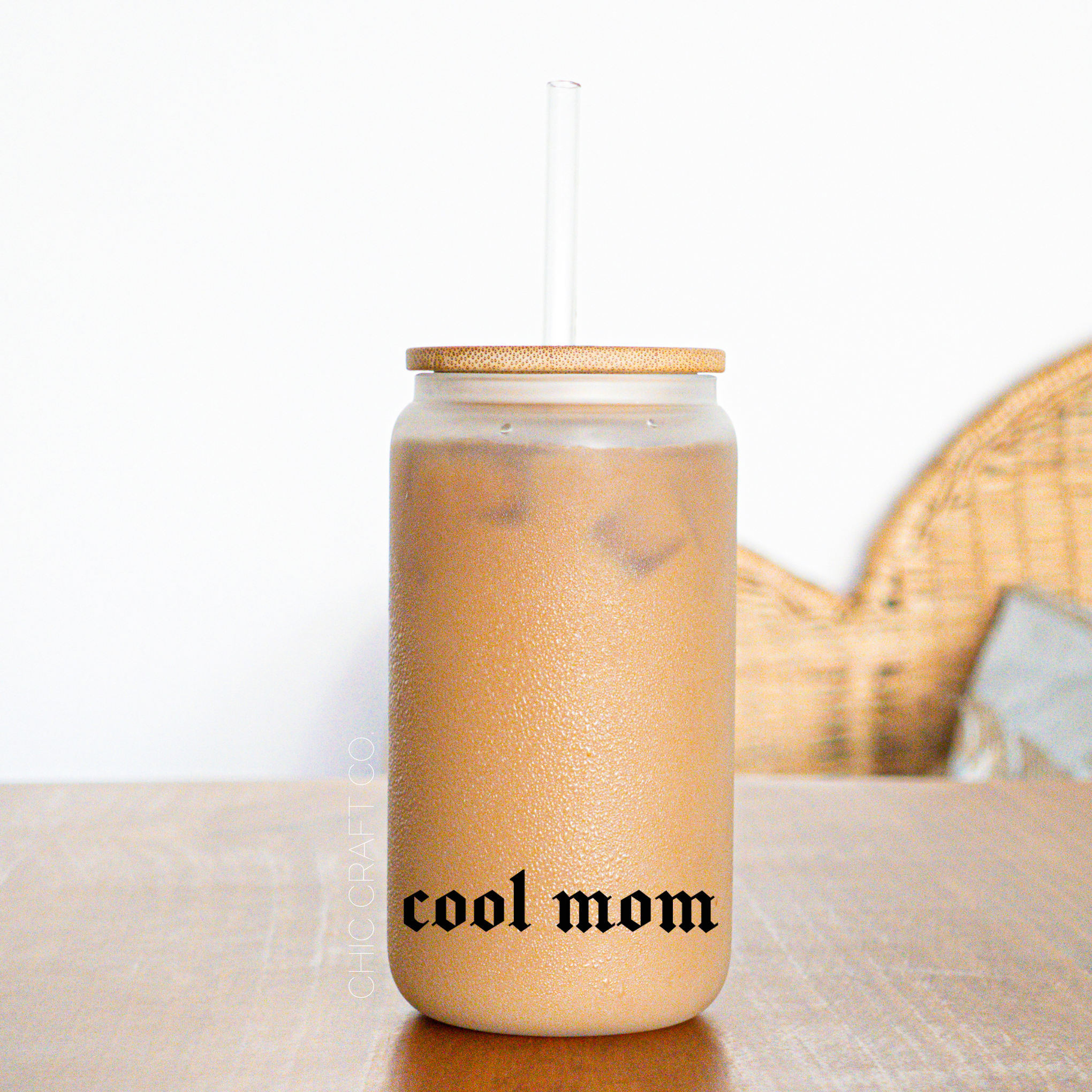 Cool Mom Frosted Glass Tumbler