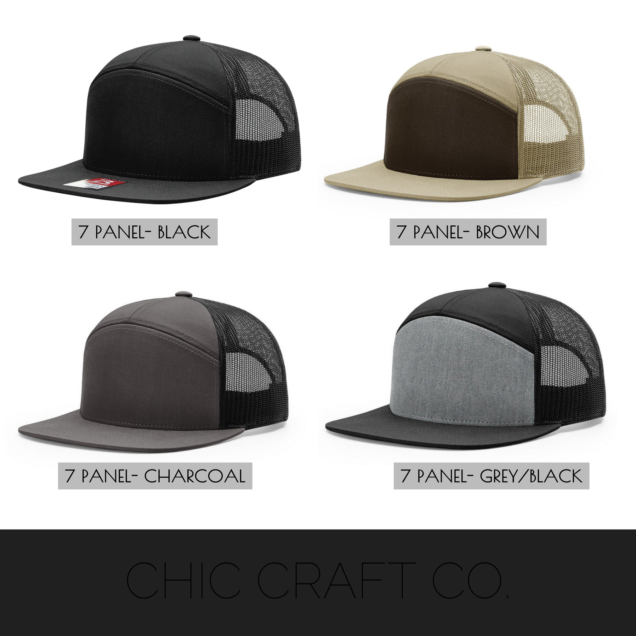 MAMMOTHS Adult 7 Panel Mesh Snapbacks- 11 designs!