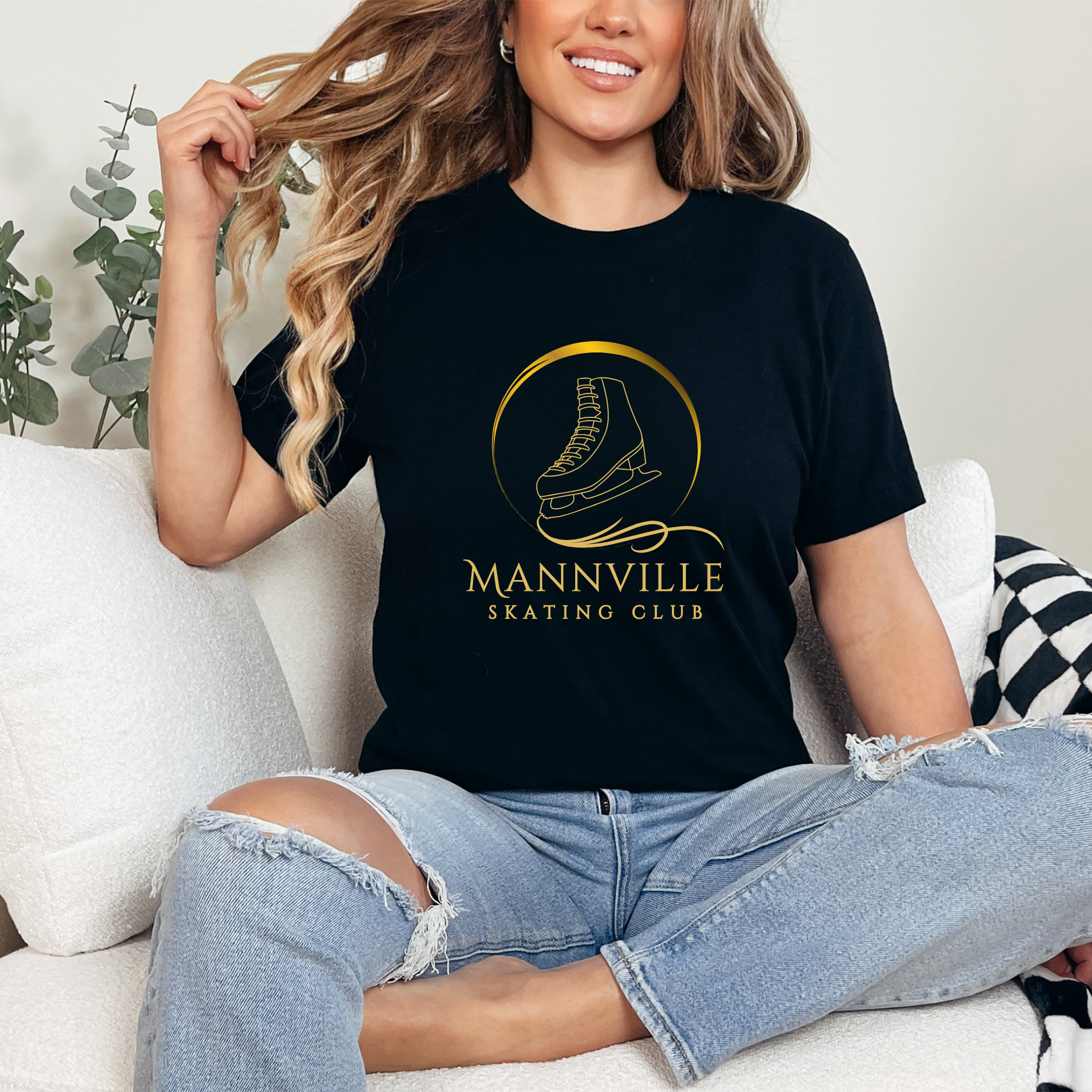 Mannville Skating- Basic Logo Tee