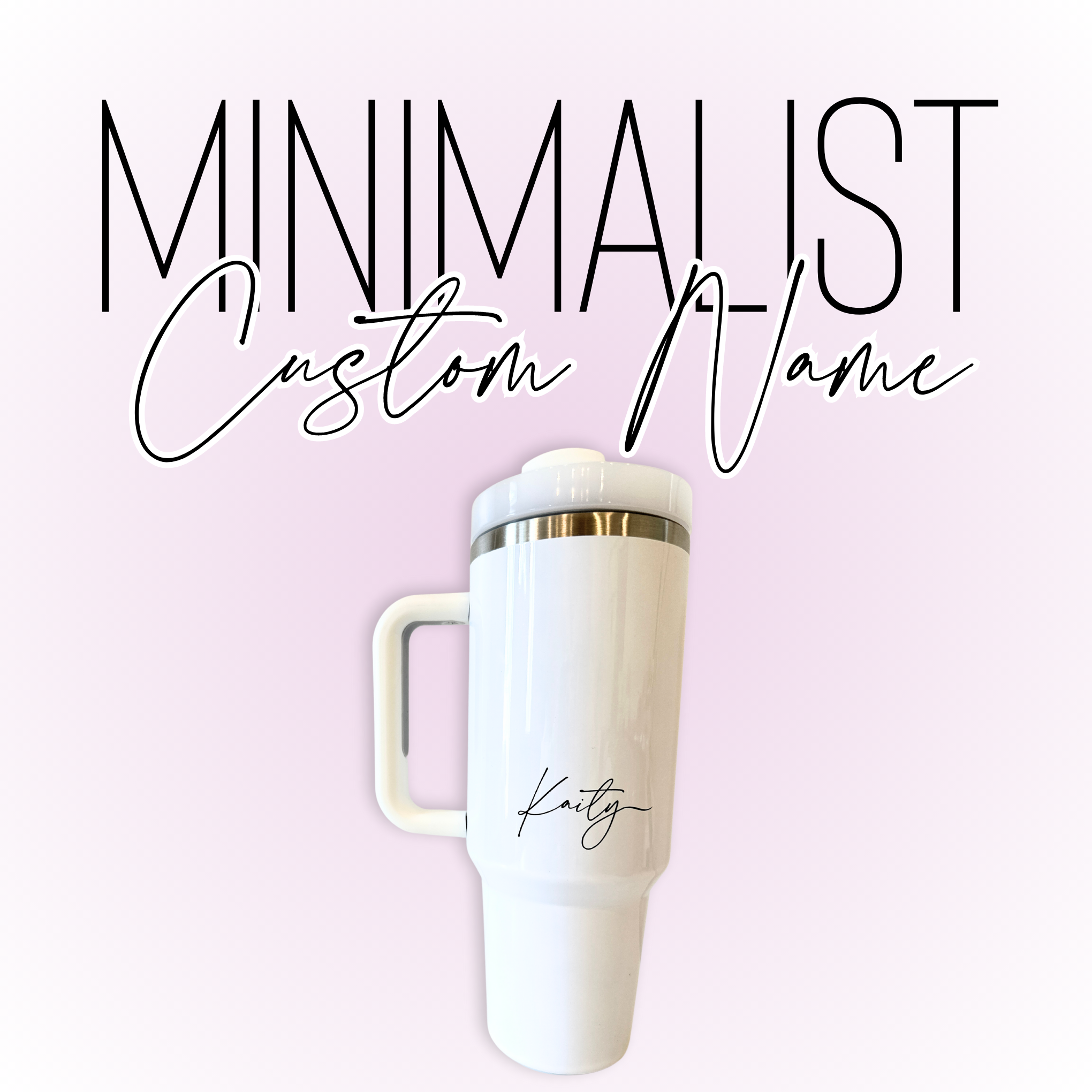 Minimalist Custom Name- 40 oz. Thirst Trap