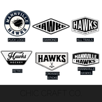 Load image into Gallery viewer, HAWKS Adult Flat Brim Snapback- 6 designs!
