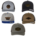 Load image into Gallery viewer, HAWKS Adult Flat Brim Trucker Snapback- 6 designs!
