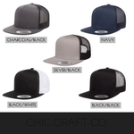 Load image into Gallery viewer, HAWKS Adult Flat Brim Trucker Snapback- 6 designs!
