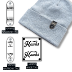 Load image into Gallery viewer, HAWKS Adult Toque- 3 leather patch designs!
