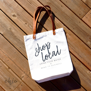 Shop Local Leather Handle Tote